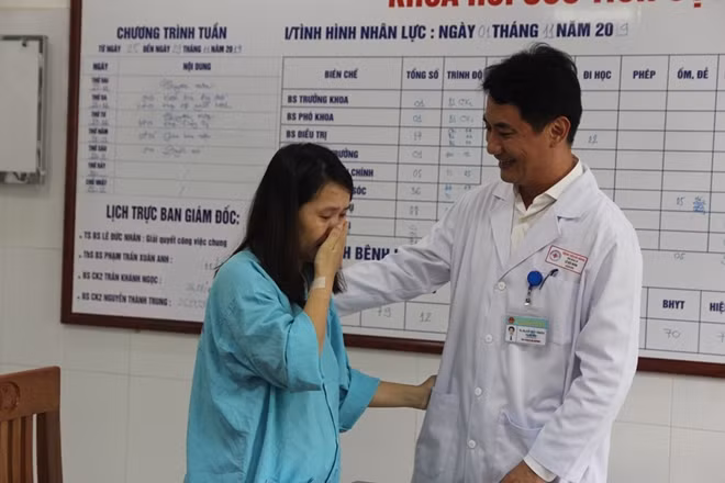 Sau 13 ngày điều trị tích cực, sức khỏe của sản phụ H. hoàn toàn bình phục và được xuất viện vào chiều 29/11.