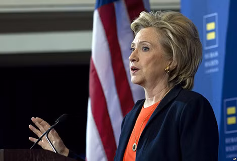 Bà Clinton lên tiếng phản đối hiệp định TPP hôm 8/10.