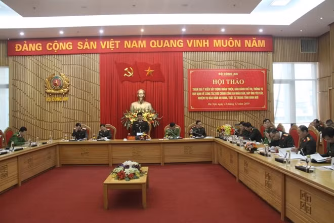 Hội thảo nhận được nhiều ý kiến quan trọng của Công an các đơn vị, địa phương