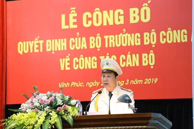 Đại tá Đinh Ngọc Khoa phát biểu khi nhận nhiệm vụ trên cương vị mới