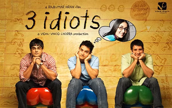 Phim hài “3 Indiots” (tạm dịch là Ba chàng ngốc”) cũng có mặt trong liên hoan phim (ảnh: Tamilmovie.tv).