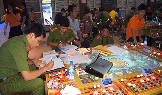 Một tụ điểm game bắn cá quy mô lớn bị triệt phá