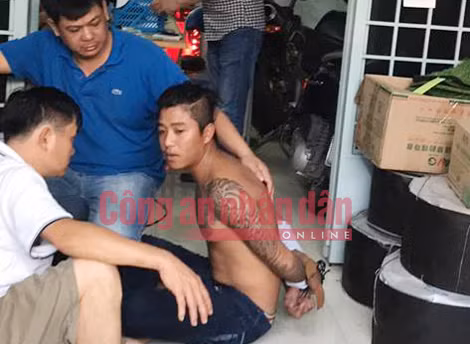 Đối tượng Châu Minh Nhân bị bắt giữ