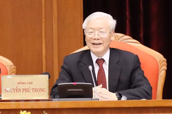 Tổng Bí thư, Chủ tịch nước Nguyễn Phú Trọng phát biểu khai mạc hội nghị