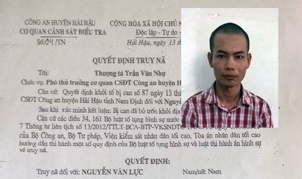 Nguyễn Văn Lực và lệnh truy nã.