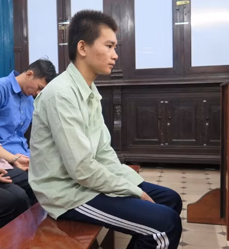 Bị cáo Lam tại phiên tòa.