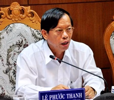 Bí thư Tỉnh ủy Quảng Nam Lê Phước Thanh, người vừa có đơn xin nghỉ hưu. Bí thư Tỉnh ủy Quảng Nam Lê Phước Thanh, người vừa có đơn xin nghỉ hưu.