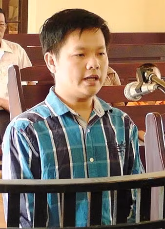 Bị cáo Tô Hàng Nam tại phiên tòa.