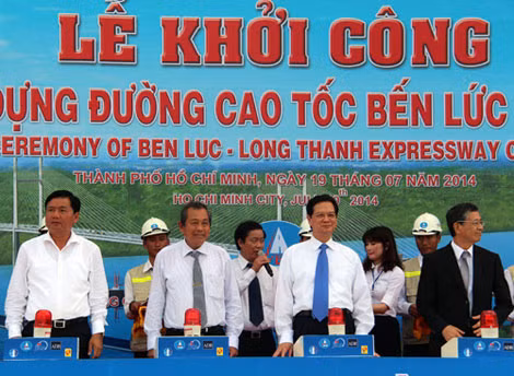 Thủ tướng Nguyễn Tấn Dũng phát lệnh khởi công dự án ngày 19/7/2014 tại Cần Giờ.