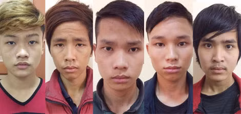 Các đối tượng trong vụ trộm.