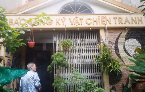 Bảo tàng kỉ vật chiến tranh mang nhiều tâm huyết của ông Lưu.