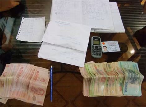 Tang vật vụ án cá độ ở Hải Phòng. Tang vật vụ án cá độ ở Hải Phòng.
