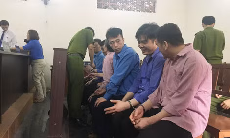 Các bị cáo trong vụ án.