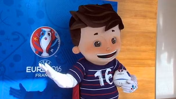 Linh vật và logo chính thức của Euro 2016.