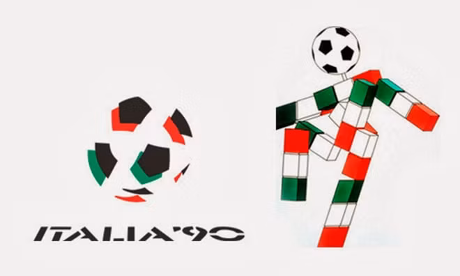 Biểu tượng của mùa World Cup Italia 1990 được đặt tên là Ciao. Ciao trong tiếng Italia nghĩa là một câu chào vô cùng quen thuộc và gần gũi. Ciao được sáng tạo ra từ những thanh lego có màu cờ đỏ, trắng, xanh lá với phần đầu được ghép từ quả bóng. Biểu tượng này thể hiện ý nghĩa, mọi mảnh ghép đều có thể làm nên một tổng thể tuyệt vời nếu ta biết đặt nó đúng vị trí.