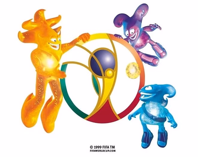 Đây là những linh vật World Cup đầu tiên của thế kỷ mới và được tạo ra bởi công nghệ sử dụng đồ họa máy tính. Cả ba linh vật này là những người mê atmoball, một môn thể thao tưởng tượng gần giống với bóng đá. Trong khi Ato màu vàng là huấn luyện viên thì Kaz và Nik màu tím và xanh là những cầu thủ.