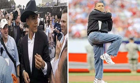 Gu thời trang của Obama khá đa dạng.