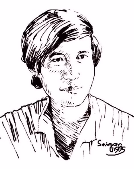 Nguyễn Thái Sơn tự họa.