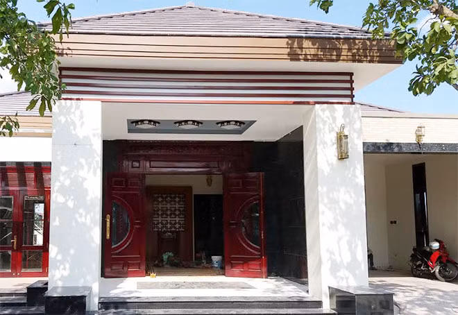 Biệt thự của ông Ngọ xây trái phép trên đất nông nghiệp.