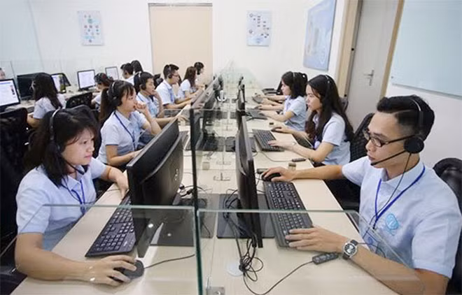 Hoạt động tại Trung tâm Dịch vụ khách hàng.