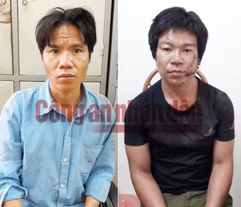 Hai đối tượng Lò Văn Núi, Lường Văn Thương.