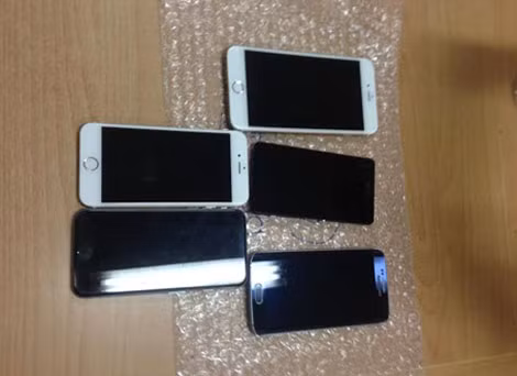 Ba đối tượng và tang vật tại CQĐT.