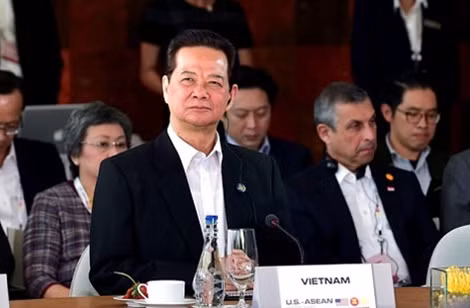 Thủ tướng Nguyễn Tấn Dũng dự Hội nghị Cấp cao đặc biệt ASEAN - Hoa Kỳ ngày 16-2. Ảnh: VGP/Nhật Bắc