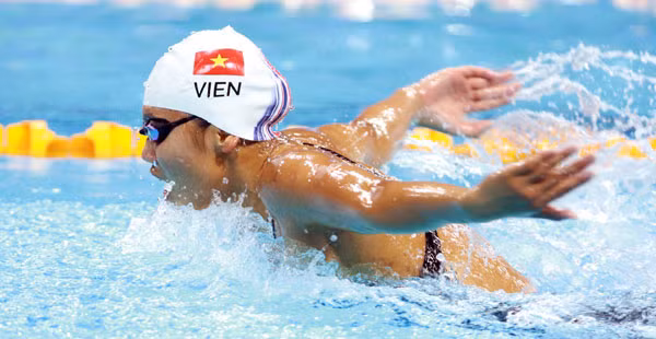 Ánh Viên tiếp tục phá thêm 1 kỷ lục SEA Games. Ảnh: VNE.