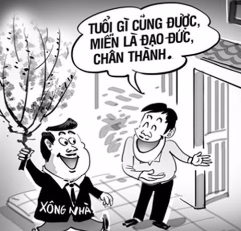 Chọn người xông nhà là một trong những phong tục dân gian lâu đời của người Việt.