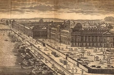 Phố xá Paris thế kỷ XVII.