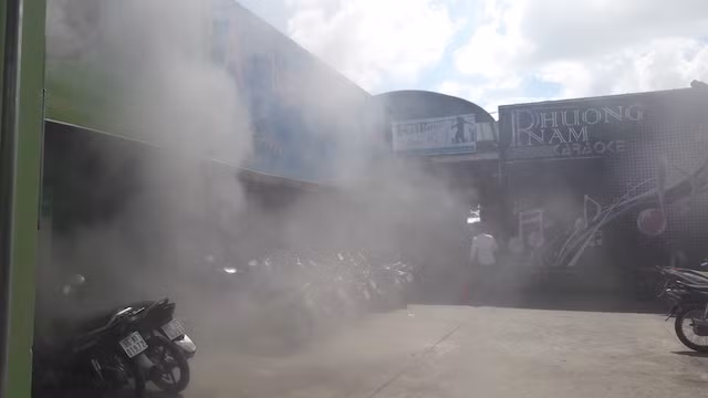 Nhà hàng - karaoke nơi xảy ra vụ cháy.