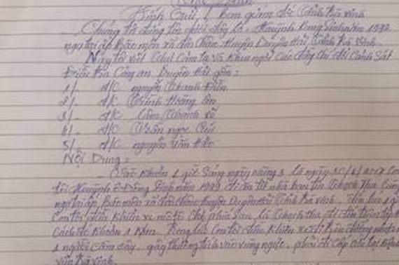 Người dân gửi thư khen ngợi Công an Trà Vinh