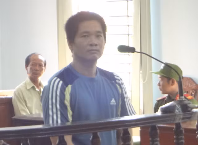 Bị cáo tại phiên toà.