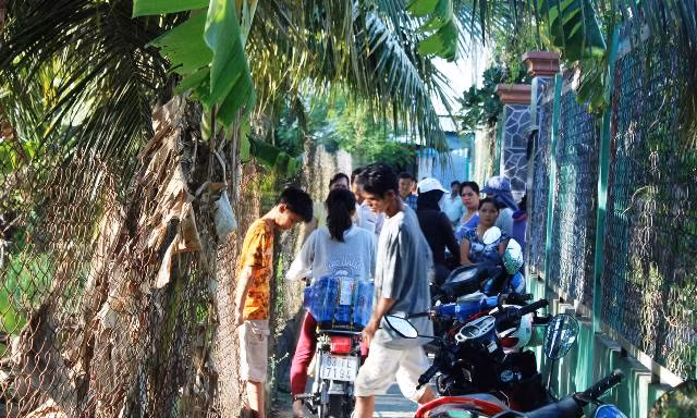 Hiện trường nơi xảy ra vụ việc. Hiện trường nơi xảy ra vụ việc.
