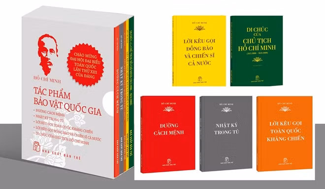 Bộ sách "Hồ Chí Minh - Tác phẩm Bảo vật quốc gia"