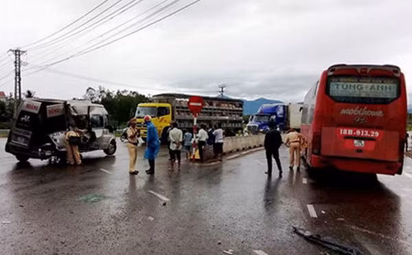 Hiện trường vụ tai nạn.