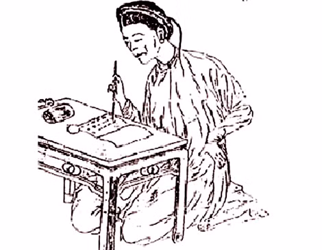 Chân dung nữ sĩ Hồ Xuân Hương.