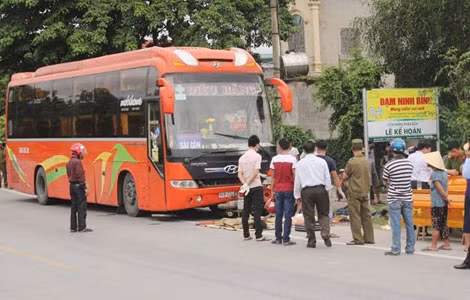 Hiện trường vụ tai nạn khiến hai chị em dâu tử vong.