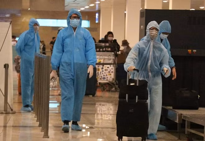 Sân bay Cần Thơ đón các chuyến bay đưa hành khách trở về từ nước ngoài trở về.