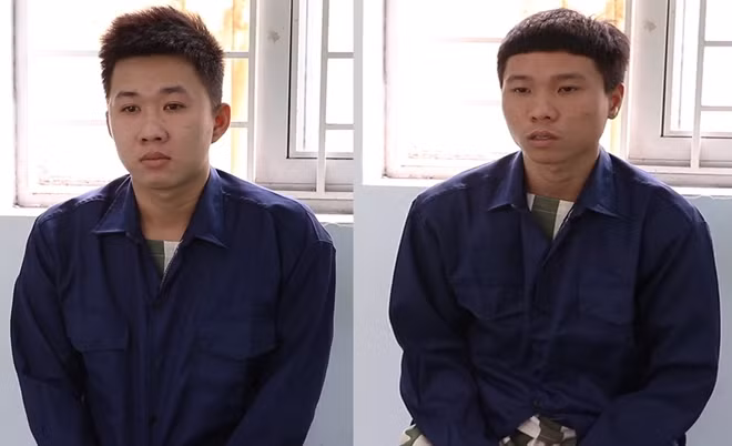 Hào, Lợi, Tâm và Long tại cơ quan điều tra.