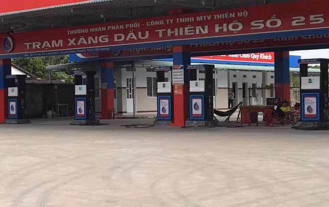 Trạm xăng dầu xảy ra sự việc.