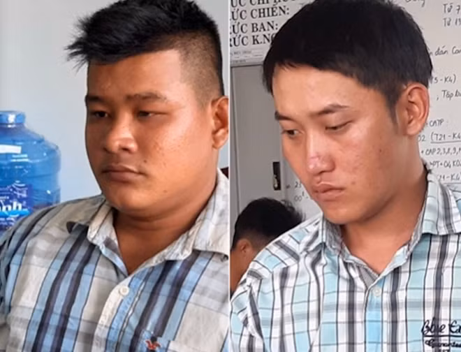 Nhựt và Đạt tại cơ quan điều tra.