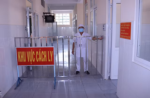Khu vực cách ly của Bệnh viện Quân y 120.