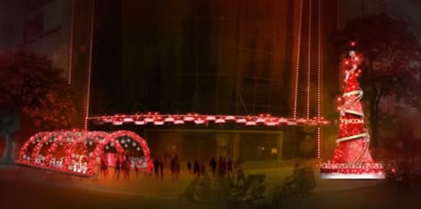 Không gian Giáng Sinh lộng lẫy tại Vincom Center Nguyễn Chí Thanh.