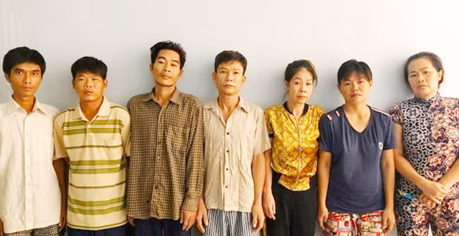 Các đối tượng bị Công an quận 12, TP Hồ Chí Minh khởi tố.