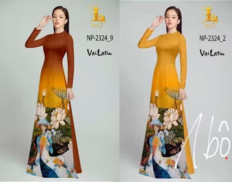 Bức "Ao sen" của họa sĩ Bùi Trọng Dư bị một công ty tự ý in lên áo dài để rao bán. Bức "Ao sen" của họa sĩ Bùi Trọng Dư bị một công ty tự ý in lên áo dài để rao bán.