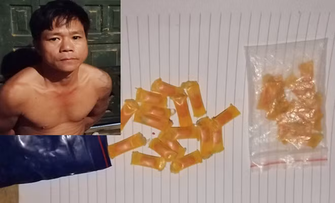Đối tượng Hà Văn Thựng cùng tang vật vụ án Đối tượng Hà Văn Thựng cùng tang vật vụ án