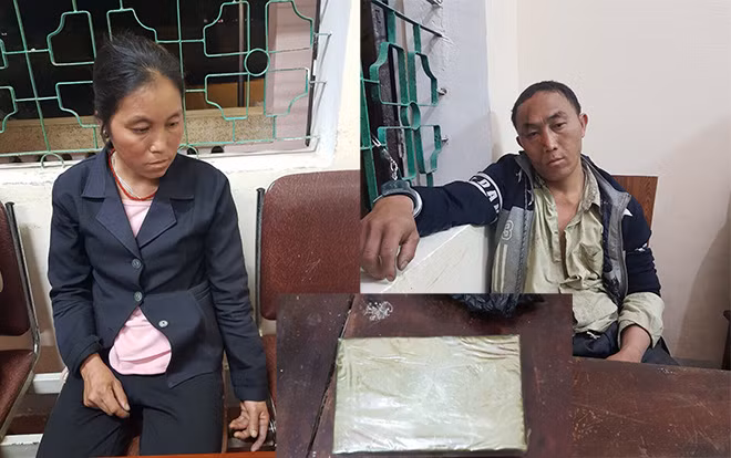 Thò Y Già,Và Bá Tồng và bánh heroin bị thu giữ.
