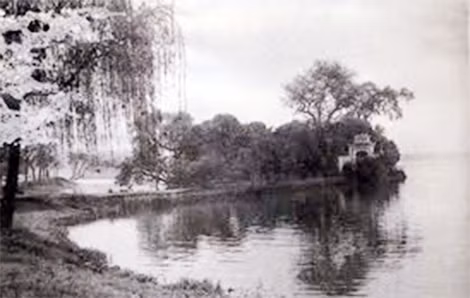 Cảnh Hồ Tây xưa.