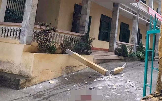 Hiện trường nơi xảy ra vụ việc.